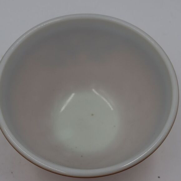 Pyrex Corning 1.5 Pint Small Bowl Brown Ombre Old Orchard Fruit Pattern Bowl - Picture 2 of 8